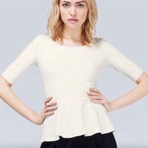 Aritzia (SM) Babaton Birch Peplum Blouse NWT